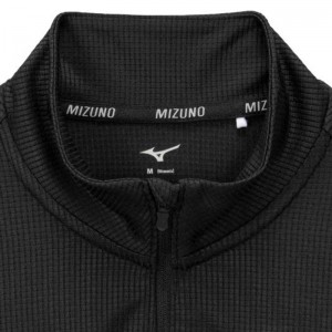 ミズノ MIZUNO汗処理/通気 ドライエアロフローハーフジップTシャツ (長袖/オーロラ)ランニング ウエア シャツ(J2MAB704)