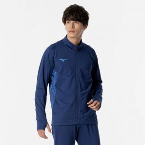 ミズノ MIZUNOストレッチフリースシャツ フルジップサッカー/フットボール ウエア プラクティスシャツ(P2MCB515)