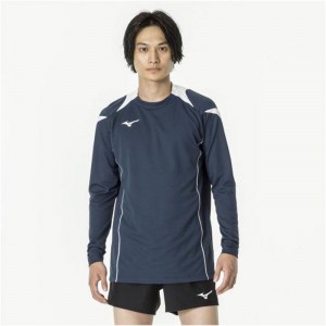 ミズノ MIZUNOゲームシャツ(長袖)(バレーボール) ユニセックスバレーボール ウエア ゲームウエア(V2MA2121)