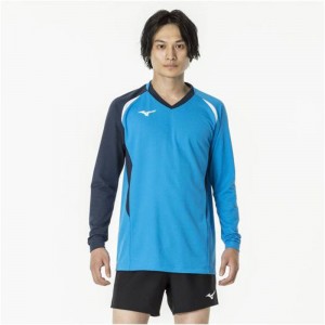 ミズノ MIZUNOゲームシャツ(長袖)(バレーボール) ユニセックスバレーボール ウエア ゲームウエア(V2MA2122)