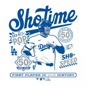 先行予約受付中 ドジャース 大谷翔平 50-50 CLUB Sho-Time キッズ Tシャツ 野球 JR ジュニア (発送は1月中旬の予定です) 24AW(ML01-24FW-0010)