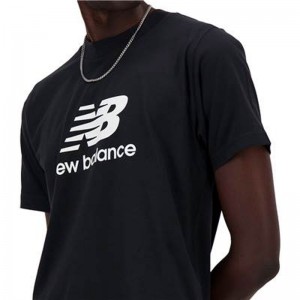 ニューバランス newbalance Stacked Logo ショートスリーブTシャツ スポーツウェア Tシャツ トレーニングウェア 24SS(MT41502)