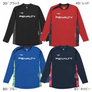 ペナルティ penalty プロ・ウォームフリースロングスリーブシャツ フットサル サッカー ウェア サッカーWEAR  24FW (PUF4508)