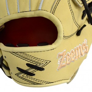 ジームス Zeems 限定 軟式グラブ 三方親 外野手用 Zeemsロゴ 野球 軟式 グローブ グラブ 一般  23SS(SV-526GBN-ZEEMS)