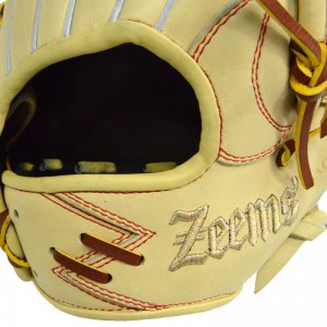 ジームス Zeems 限定 軟式グラブ 三方親 内野手用 Zeems型ロゴ 野球 軟式 グローブ グラブ 一般 24SS(SV-528DBN-ZEEMS-GD)