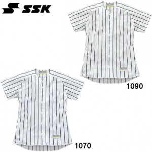 エスエスケイ SSKジュニア用・ストライプメッシュシャツユニフォームシャツ野球用品(US002JM)
