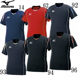 ミズノ MIZUNOプラクティスシャツバレーボールウェアー 半袖Tシャツ18AW(V2MA6087)