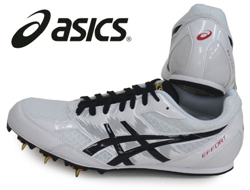 アシックス asics EFFORT MK (ホワイト×ブラック) 陸上用スパイク 19SS