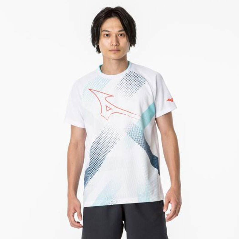 ミズノ MIZUNO ドライエアロフロープラクティスシャツ(ラケットスポーツ) テニス/ソフトテニス ウエア Ｔシャツ/ポロシャツ (62JAAZ14)