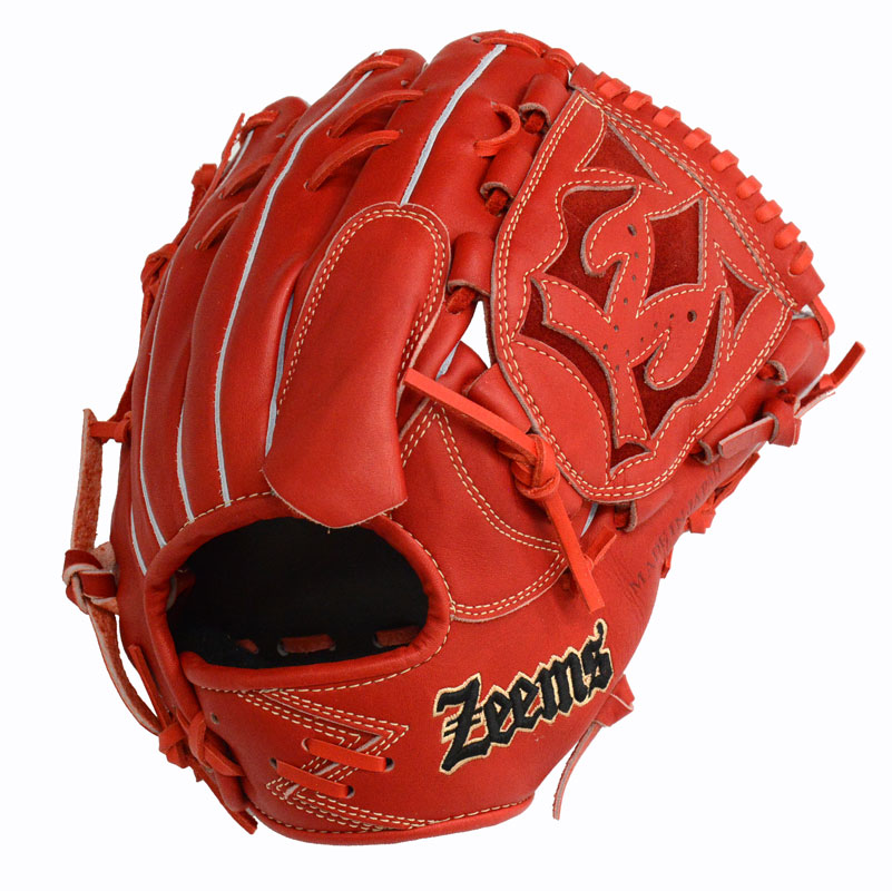 ジームス Zeems 限定 軟式グラブ 三方親 投手用 Zeemsロゴ 野球 軟式