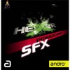 アンドロ androヘキサーパワーグリップSFX卓球ラバー(112295-bk)