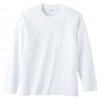 ユナイテッドアスレ UnitedAthle5.6オンス ロングスリーブTシャツ ホワイトカジュアル長袖Tシャツ(501001W-1)