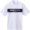 ムーブスポーツmovesportミニカノコ モックネックシャツマルチSP半袖 Tシャツ(dmmxja53-wh)