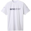 ムーブスポーツmovesportハイゲージ ショートスリーブシャツマルチSP半袖 Tシャツ(dmmxja60-wh)