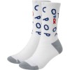 lecoqsportif(ルコック)MoveSox(総柄/ミドル丈)マルチトレ-ニングソックスqmaxjb11-whbl