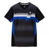 lecoqsportif(ルコック)グラデーションゲームシャツテニストップス単品(シャツ短)qtmxja03-bk