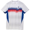 lecoqsportif(ルコック)グラデーションゲームシャツテニスゲームシャツ M(qtmxja03-wh)
