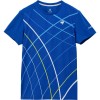 lecoqsportif(ルコック)グラフィックゲームシャツテニスゲームシャツ M(qtmxja90-bl)