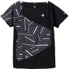 lecoqsportif(ルコック)AILE FORME ゲームシャツテニスゲームシャツ W(qtwxja02-bk)