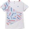 lecoqsportif(ルコック)AILE FORME ゲームシャツテニスゲームシャツ W(qtwxja02-wh)