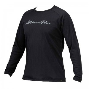 ミズノ MIZUNO ミズノプロ ドライエアロフローKUGEKIロングTシャツ (ユニセックス) 野球 ウェア トレーニング 練習 長袖シャツ 24AW(12JABT76)