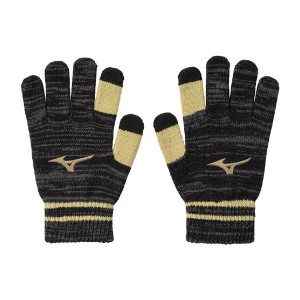 ミズノ MIZUNO ニット手袋(タッチパネル対応) ジュニア スポーツ アクセサリー 手袋 24AW (12JYBA51)