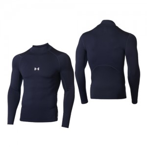 アンダーアーマー UNDER ARMOUR コールドギアアーマー コンプレッション ロングスリーブ モックシャツ（ベースボール/MEN）野球 インナーシャツ 長袖  22FW  (1375374)