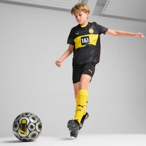 プーマ PUMA BVB キッズ ドルトムント 2024-25 アウェイ レプリカ 半袖ユニフォーム ジュニア サッカー レプリカウェア 24FW(774961-02)