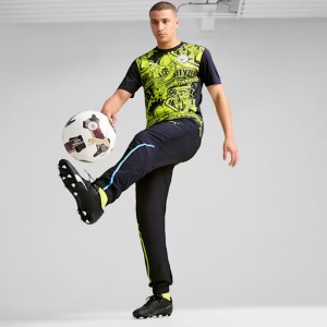 プーマ PUMA MCFC メンズ マンチェスター シティFC プレマッチ 半袖 シャツ サッカー ウェア レプリカウェア 24FW(777578-14)