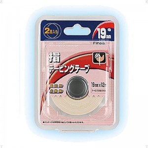 【ロット販売：入り数6】FINOA(フィノア)ホワイトテープ 19MM 2ケボディーケア テーピング(10022)