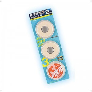 【ロット販売：入り数16】FINOA(フィノア)ホワイトテープ 25MM 3ケボディーケア テーピング(10030)