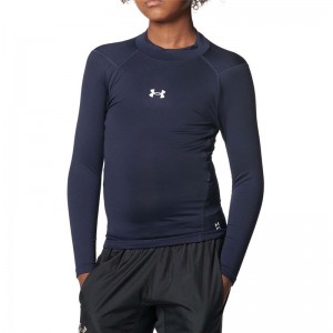 underarmour(アンダーアーマー)23UAコンプレッション L/S モックシャツ野球 ソフトアンダーTシャツ(1375390-410)