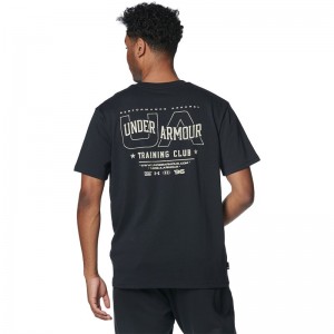 underarmour(アンダーアーマー)41HVWコットン パッチ S/STシャツマルチSPTシャツ M(1384801-001)