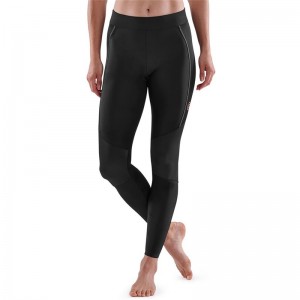 skins(スキンズ)S-5 WOMENS LONG TIGHTSボディケアストレッチパンツ(18271510-019)