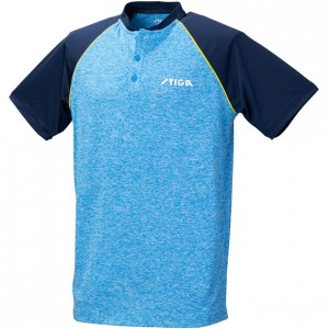 スティガ stigaシャツチームII ブルー/ネイビー XS卓球ゲームシャツ(1854426003)