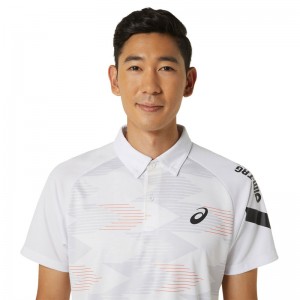 アシックス asicsA-I-M DRY GRAPHIC BOTTANDOWN POLO SHIRTSAトレーニングアパレル(メンズ)2031e550-100