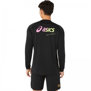 長袖シャツ（ロゴグラデーション）asicsSAバレーボールアパレル（ユニ）(2053A190)