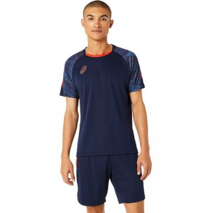 アシックス asicsグラフィック半袖シャツSAサッカーアパレル(メンズ)(2101A297)