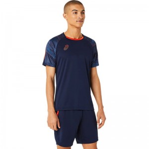 アシックス asicsグラフィック半袖シャツSAサッカーアパレル(メンズ)(2101A297)