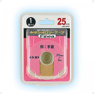 【ロット販売：入り数8】FINOA(フィノア)B.P.FINOAキネシオロジテープ 25MMボディーケア テーピング(3270)