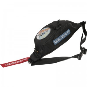 アルファインダストリーズalphaindustrALPHA WAISTBAG TZ1131 BLKカジュアルウェストポーチ(6603110)