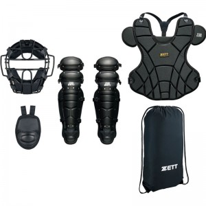 zett(ゼット)軟式キャッチャー防具 4点セット野球 ソフトナンシキ セット(bl303set-1900)