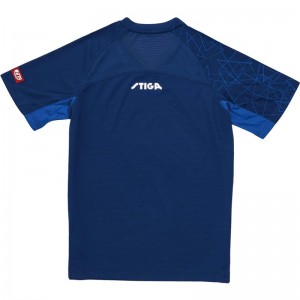 stiga(スティガ)STIGAシャツCN-IV ブルー 2XL卓球 ゲームシャツ(ca531222xl)