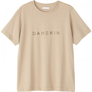 ダンスキンdanskinPRINT S/S TEEウエルネスハンソデTシャツ(dc724107-ha)