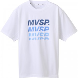 ムーブスポーツmovesportグラデロゴショートスリーブシャツマルチSP半袖 Tシャツ(dmmxja55-wh)