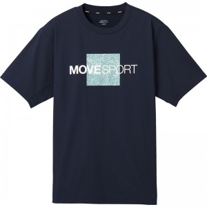 ムーブスポーツmovesportショートスリーブシャツマルチSP半袖 Tシャツ(dmmxja56-nvkh)