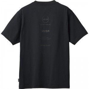ムーブスポーツmovesportバックロゴ ショートスリーブシャツマルチSP半袖 Tシャツ(dmmxja57-bk)
