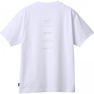 ムーブスポーツmovesportバックロゴ ショートスリーブシャツマルチSP半袖 Tシャツ(dmmxja57-wh)