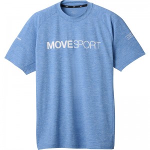 ムーブスポーツmovesportハイゲージ ショートスリーブシャツマルチSP半袖 Tシャツ(dmmxja60-blm)