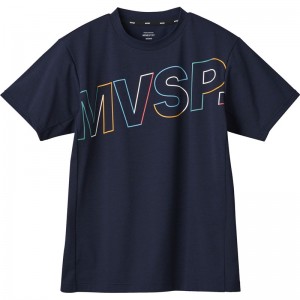 ムーブスポーツmovesportマルチカラー ショートスリーブシャツマルチSP半袖 Tシャツ(dmmxja63-nv)